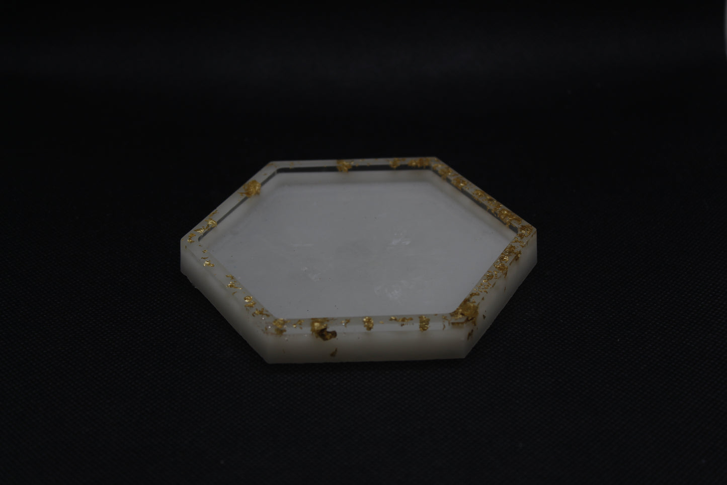 Vide poches blanc à paillettes