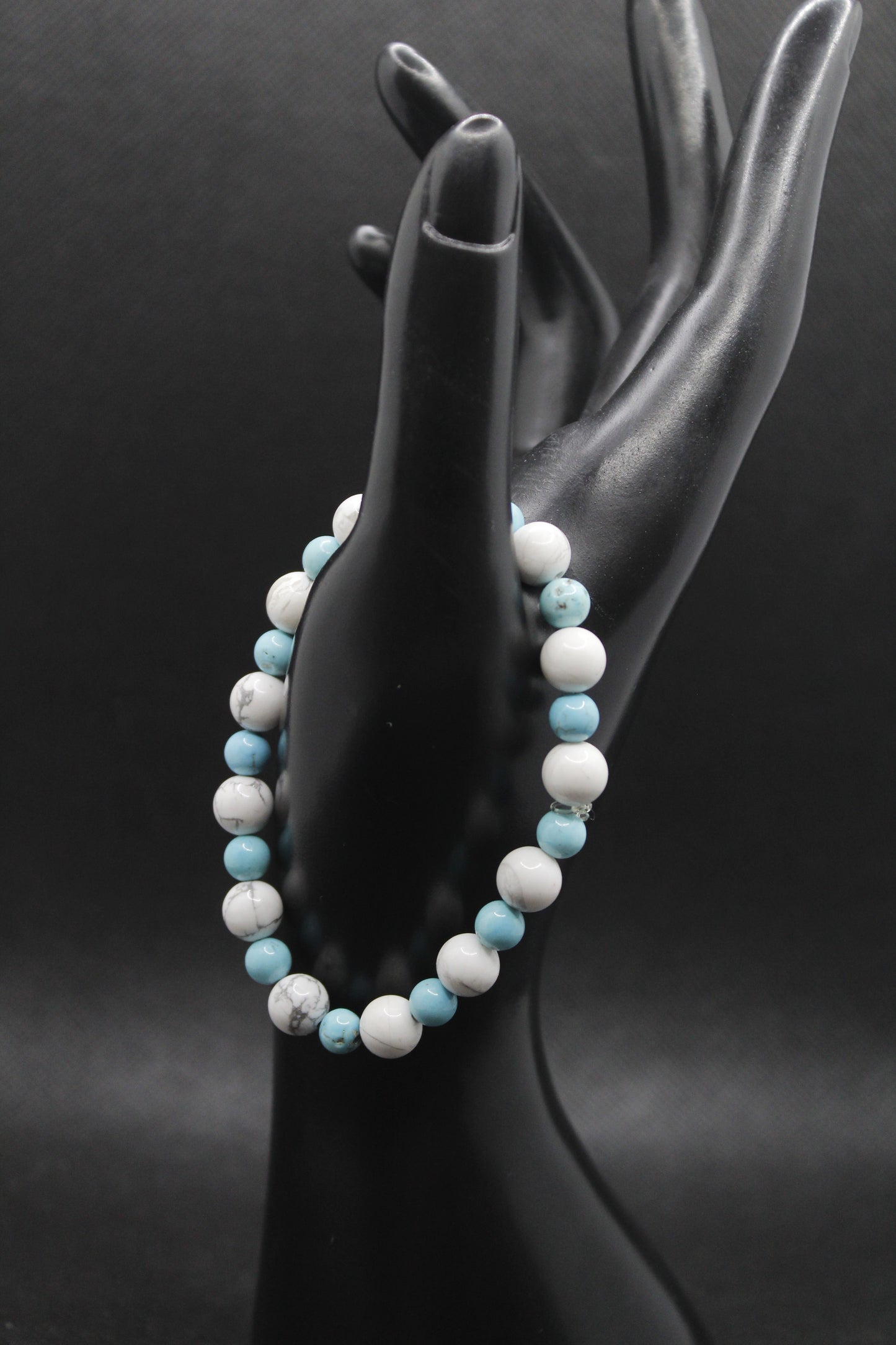 Bracelet howlite et turquoise