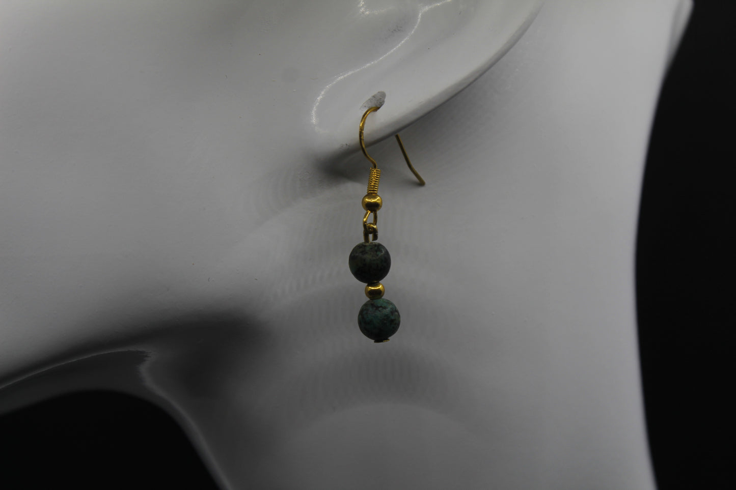 Boucle d'oreilles zoïsite