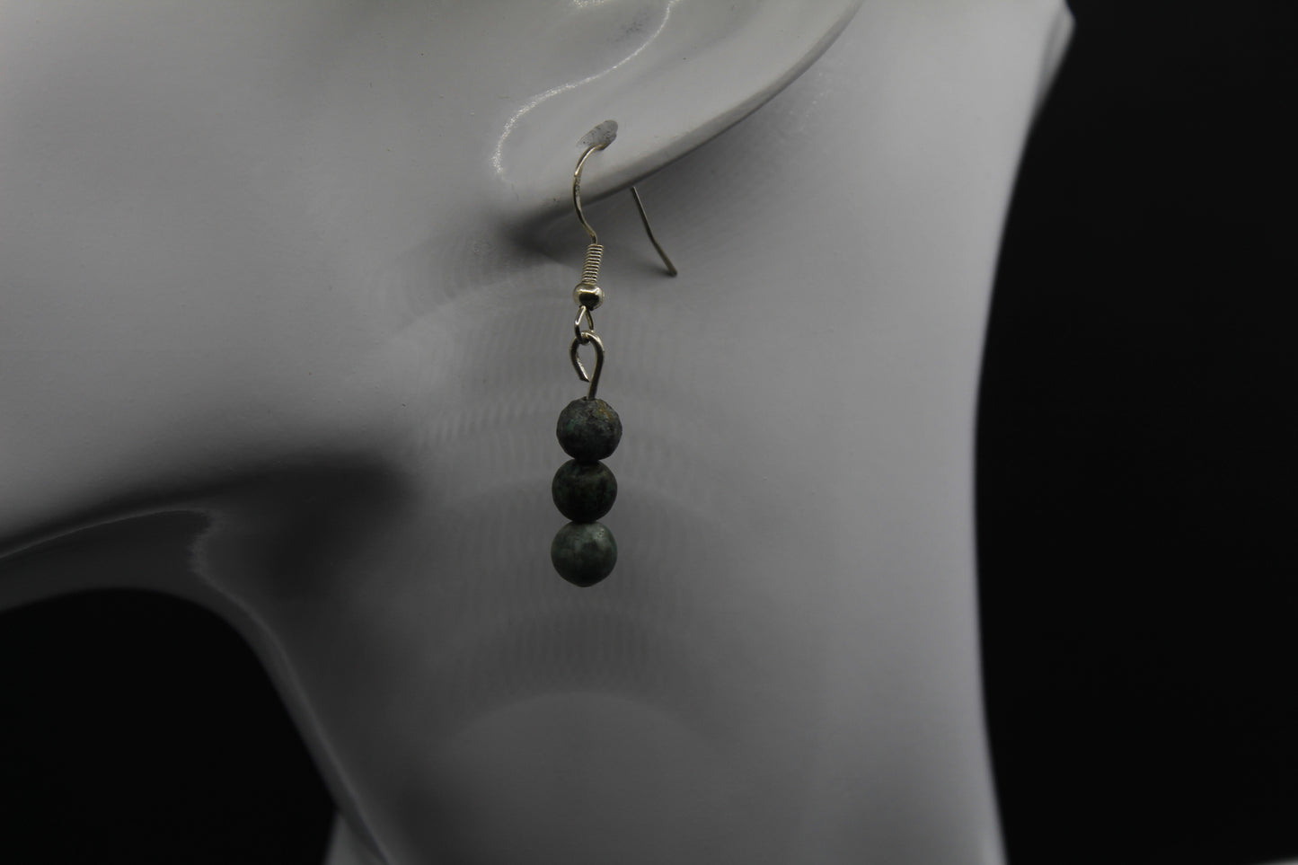 Boucle d'oreilles zoïsite