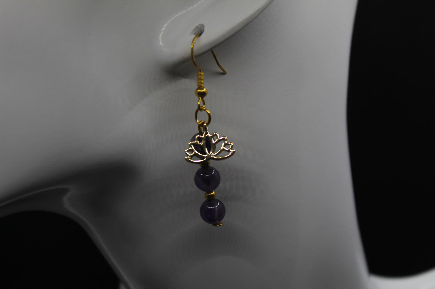 Boucle d'oreilles améthyste