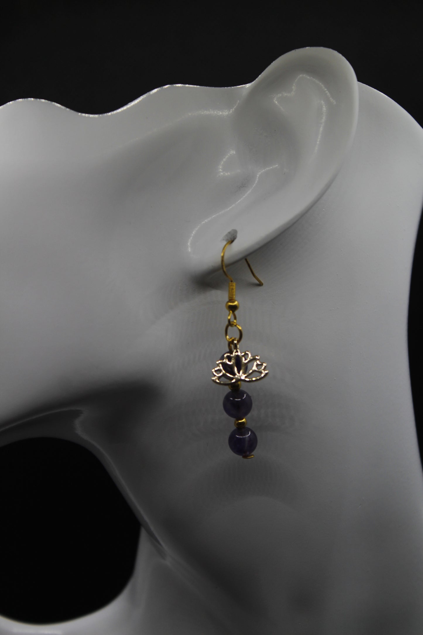 Boucle d'oreilles améthyste
