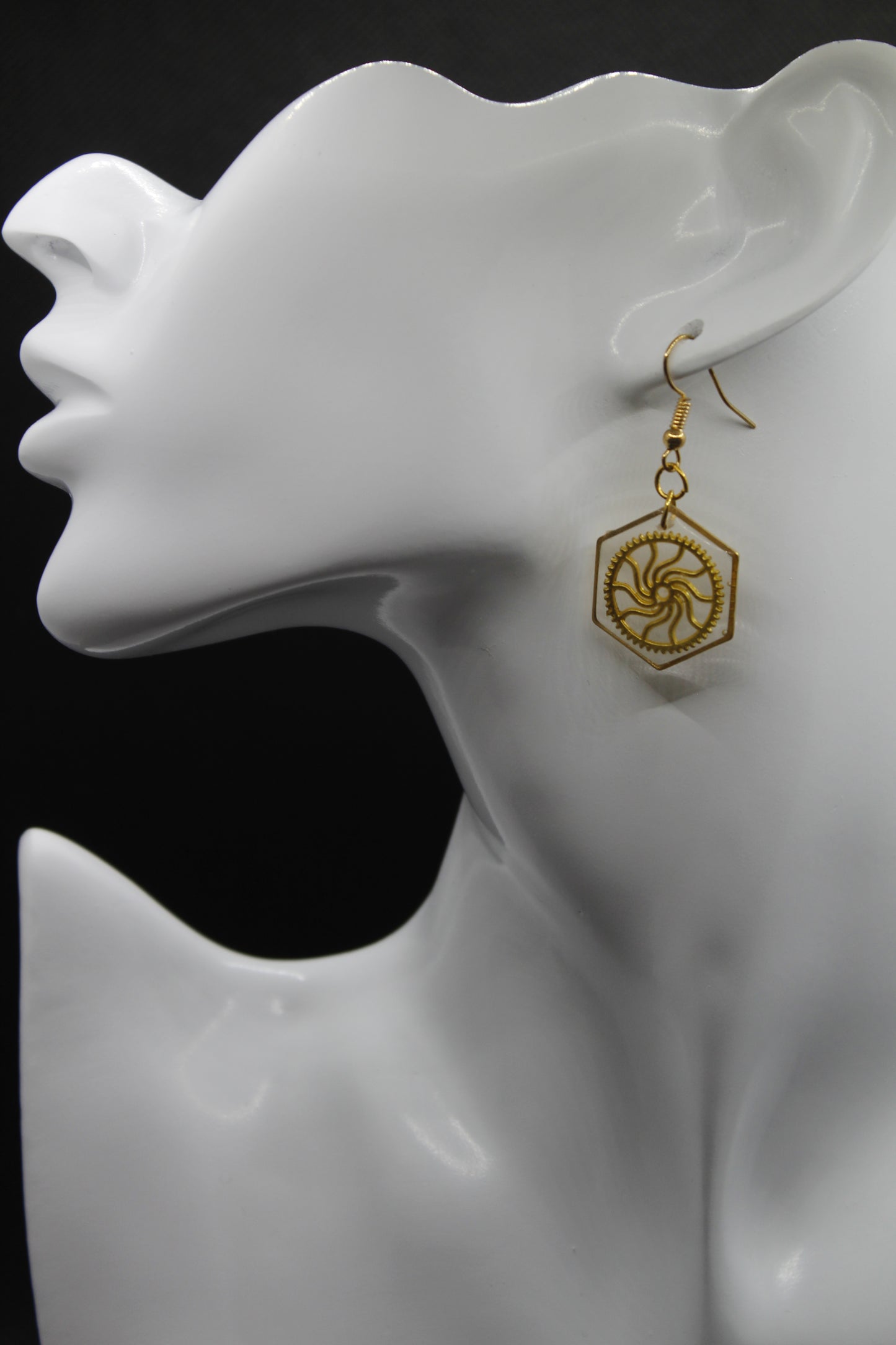 Boucle d'oreilles dorés