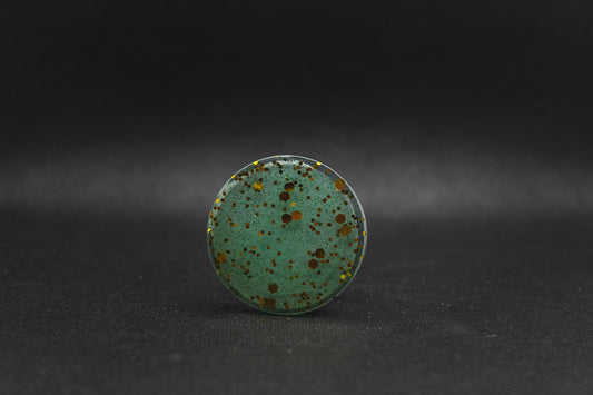 Popsocket rond vert à paillettes