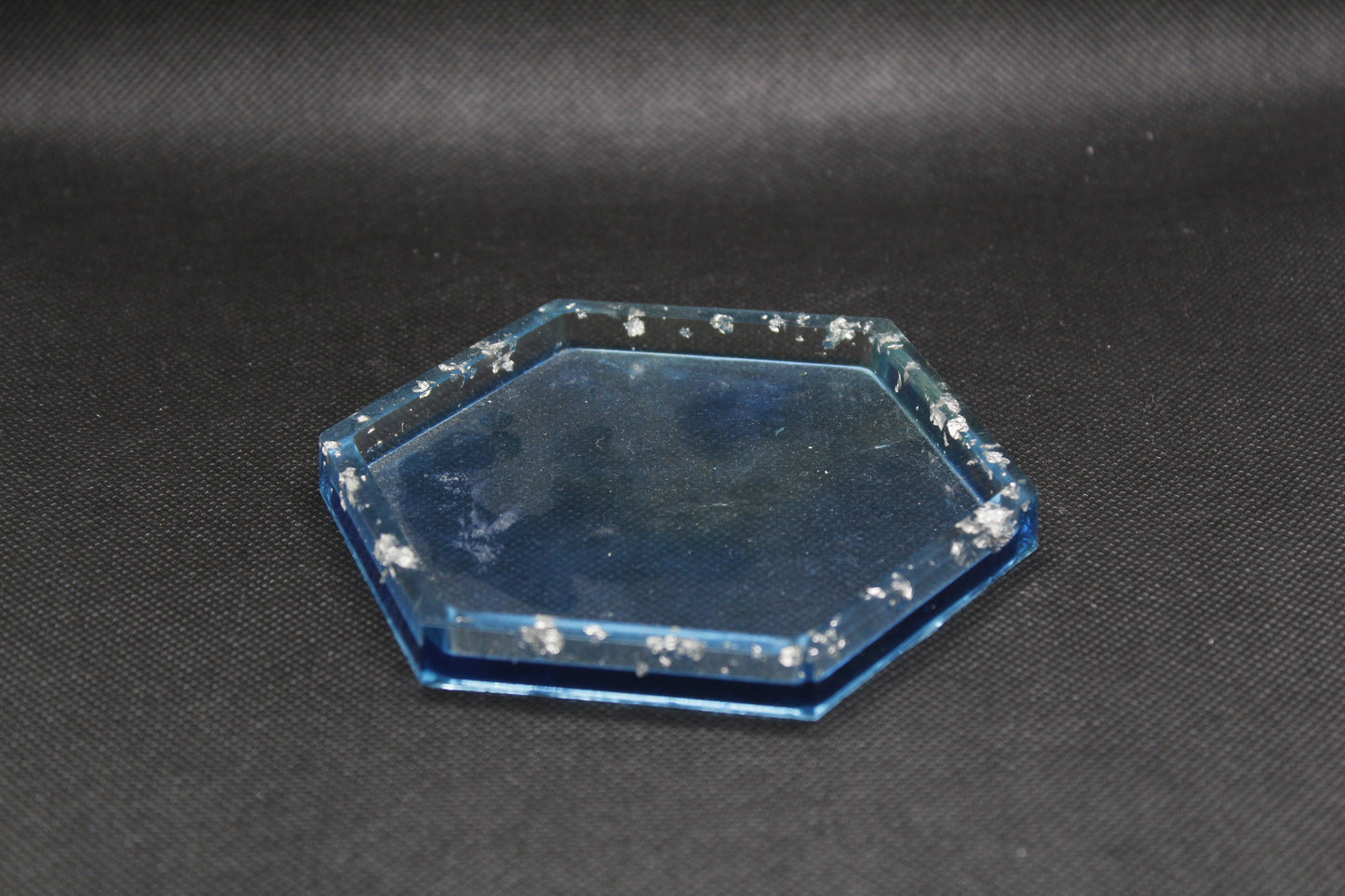 Vide poches bleu transparent