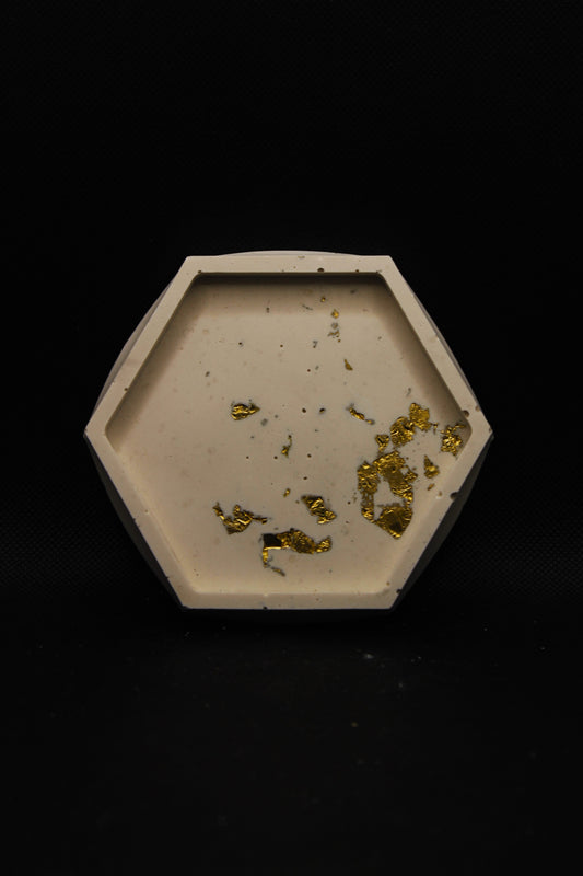 Vide poches avec feuilles d'or