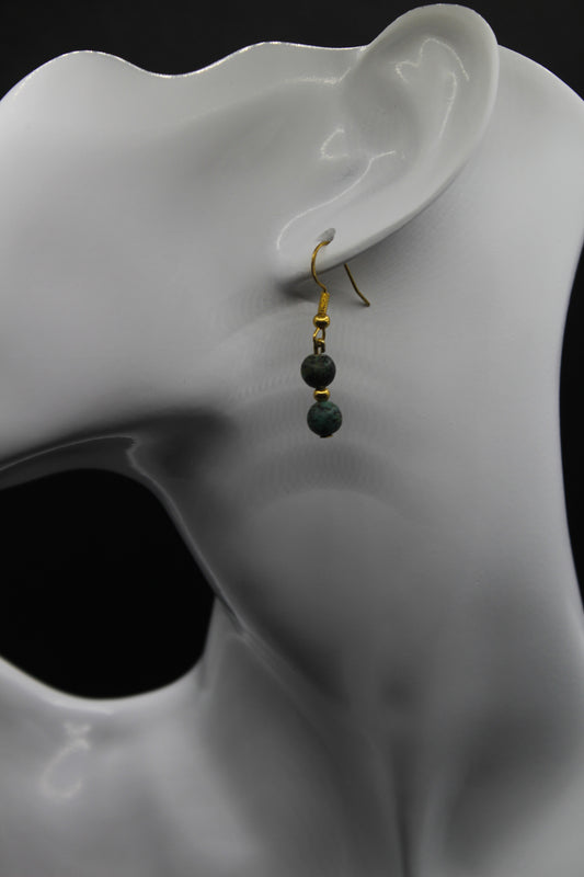 Boucle d'oreilles zoïsite