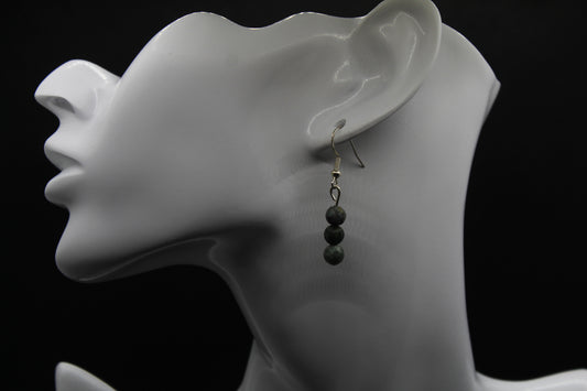 Boucle d'oreilles zoïsite