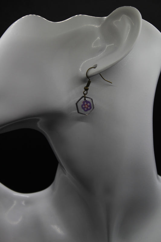 Boucles d'oreilles fleur